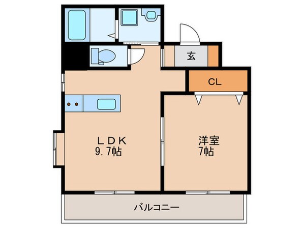 コンソラーテ薬院の物件間取画像